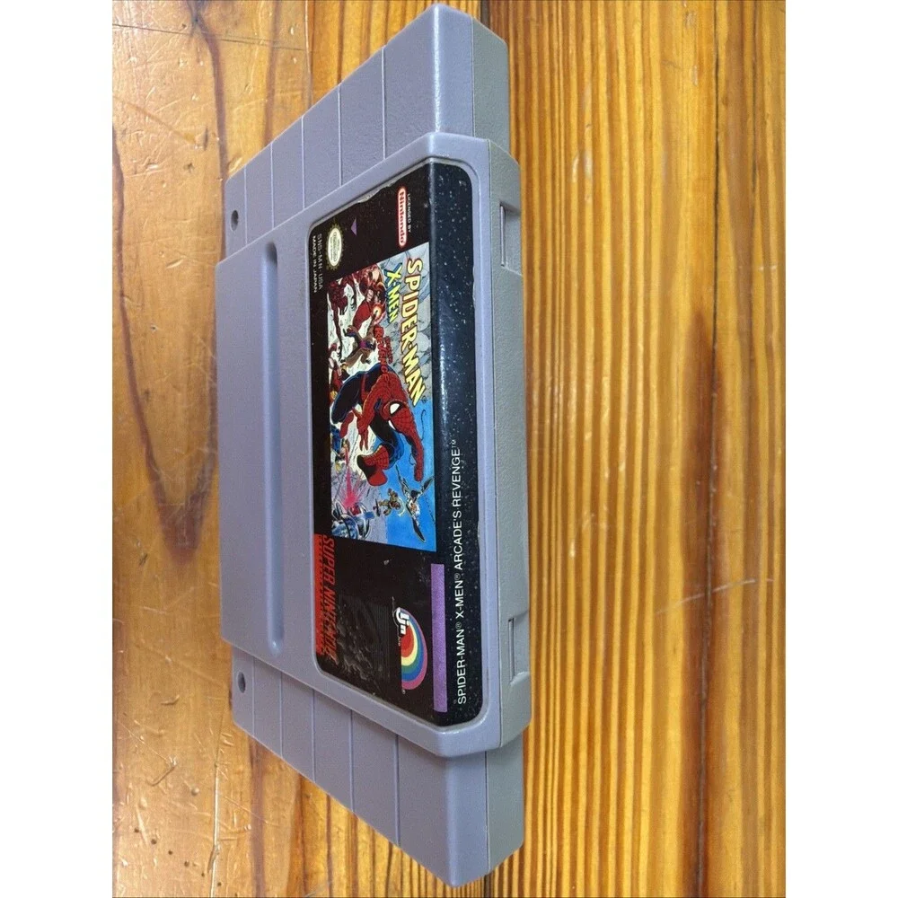 Spider-Man and The X-Men in Arcade's Revenge (SNES, 1992) - Tested Cart Only